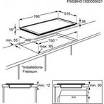 Keramische kookplaar 78 cm HK854080XB, Electroménager, Tables de cuisson, 4 zones de cuisson, Céramique, Utilisé, Enlèvement ou Envoi