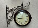 Grande horloge de gare murale - brune café de Marguerites, Maison & Meubles, Utilisé, Horloge murale