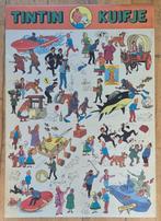 Tintin Le lac aux requins poster 1972 Belvision Priba-Unic, Verzamelen, Ophalen of Verzenden, Kuifje, Gebruikt, Plaatje, Poster of Sticker
