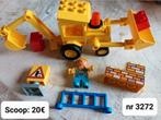 Lego duplo: Scoop on the Road set nr 3272 (3)bob de bouwer, Kinderen en Baby's, Ophalen of Verzenden, Zo goed als nieuw, Duplo