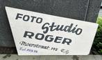 Reclamepaneel Foto Roger, Wetteren 1960s, Ophalen of Verzenden, Gebruikt, Reclamebord