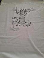 Wit dekbedovertrekje tijgetje voor in het park, Enlèvement ou Envoi, Comme neuf, Carré, Tapis de parc