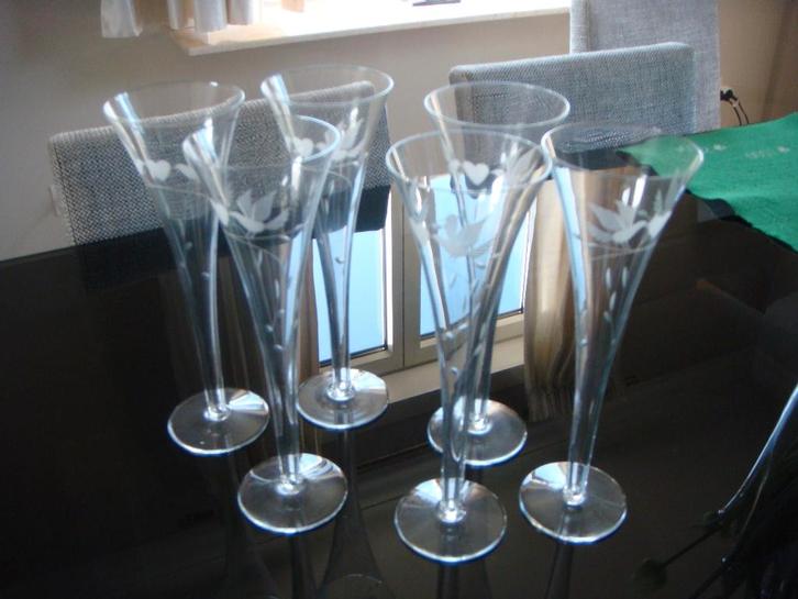 Decoratieve glazen, Antiquités & Art, Antiquités | Verre & Cristal, Enlèvement