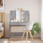 Kaptafel met LED-verlichting 96x40x142 cm betongrijs, Verzenden, Nieuw