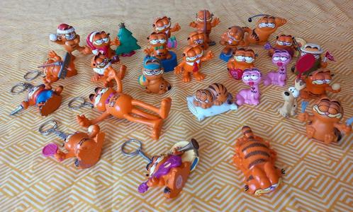 Garfield oude figuren en sleutelhangers, Verzamelen, Film en Tv, Gebruikt, Tv, Actiefiguur of Pop, Ophalen