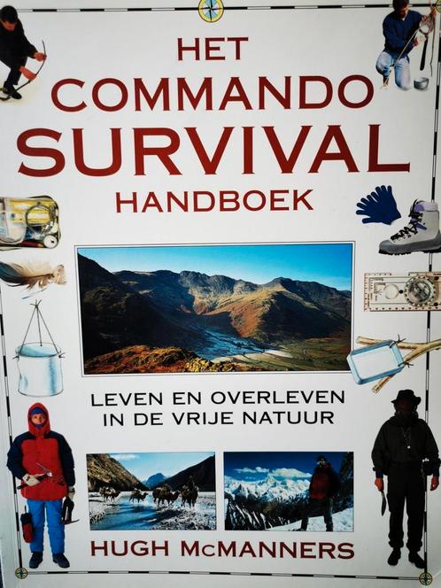 Commando survival handboek, outdoor, bushcraft, Boek, Sport en Fitness, Bergsport en Wandelen, Zo goed als nieuw, Overige typen