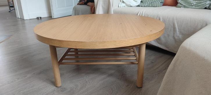 Table basse Ikea 20Kg, Huis en Inrichting, Tafels | Salontafels, Gebruikt, Minder dan 50 cm, 50 tot 100 cm, Rond, Eikenhout, Ophalen