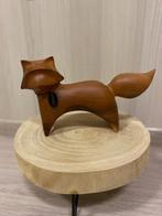 herfstdecoratie : vosje in hout, Nieuw, Ophalen of Verzenden, Hout, Bruin
