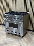 Viking Fornuis 91cm breed Inox + GASOVEN, Elektronische apparatuur, Fornuizen, Ophalen of Verzenden, Grill, Gas