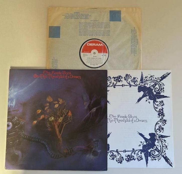 LP THE MOODY BLUES - ON THE THRESHOLD OF A DREAM, Cd's en Dvd's, Vinyl | Rock, Zo goed als nieuw, Poprock, 12 inch, Ophalen of Verzenden