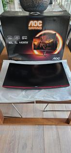 Curved AOC gaming monitor - 165hz -1440p, Computers en Software, Ophalen, Zo goed als nieuw, Gaming