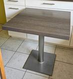 Compacte vierkante tafel op 1 poot (optioneel 2 stoelen), Ophalen, 50 tot 100 cm, Vierkant, Tot twee personen