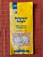 Carte routière, Belgique, Mons-Dinant-Luxembourg, Ophalen, Michelin, 1800 tot 2000, België