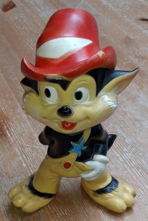 Oude Ledra pieppop Kleine Boze Wolf pouet Lupetto, Verzamelen, Disney, Gebruikt, Beeldje of Figuurtje, Overige figuren, Ophalen of Verzenden