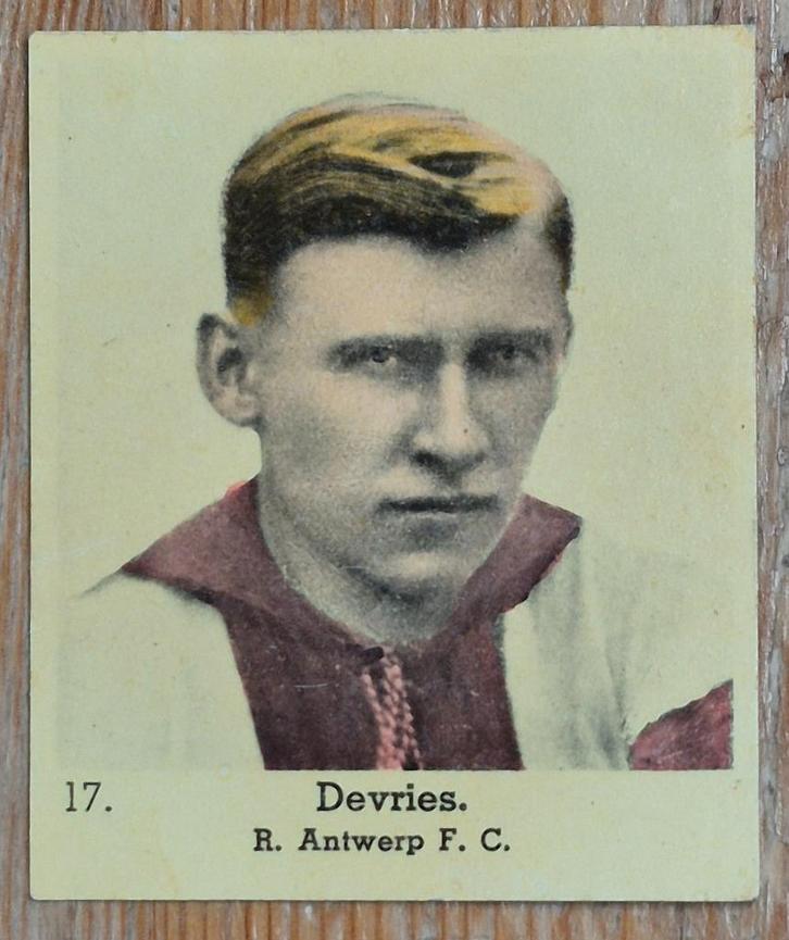 1935 Lecocq (pre panini) 17 Sooi Devries Antwerp FC, Verzamelen, Sportartikelen en Voetbal, Gebruikt, Poster, Plaatje of Sticker