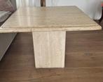 Salontafel in travertijn, Huis en Inrichting, Tafels | Salontafels, Overige materialen, 50 tot 100 cm, 50 tot 75 cm, Vierkant