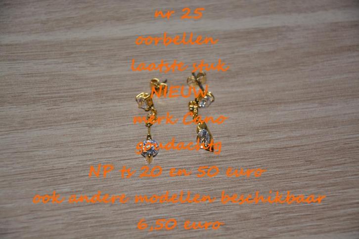 25. Juweel : oorbellen , NIEUW , @LAATSTE STUK@ verzending i, Handtassen en Accessoires, Oorbellen, Nieuw, Knopjes of Stekers