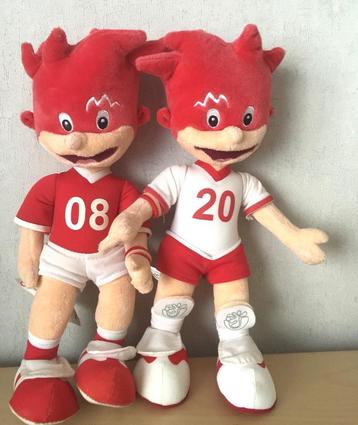 Set van 2 Rode Duivel Mascottes beschikbaar voor biedingen