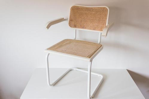 Vintage Marcel Breuer Cesca Arm Chair Webbing Made in Italy, Huis en Inrichting, Stoelen, Zo goed als nieuw, Eén, Hout, Metaal