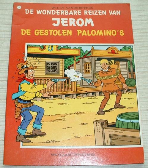 jerom strip rode kaft nr 5 de gestolen palomino's 1983, Livres, BD, Comme neuf, Une BD, Enlèvement ou Envoi