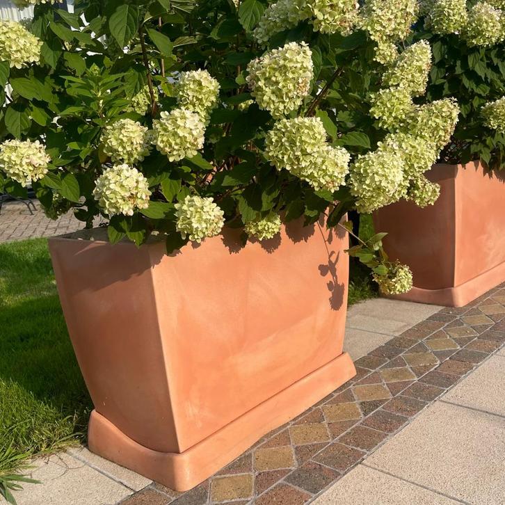 4x XXL kunststof plantenbak BLOEMBAK compleet met Limelights, Tuin en Terras, Bloempotten, Zo goed als nieuw, Kunststof, Balkon