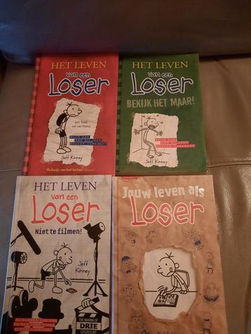 4x Het leven van een loser, Jeff Kinney  beschikbaar voor biedingen