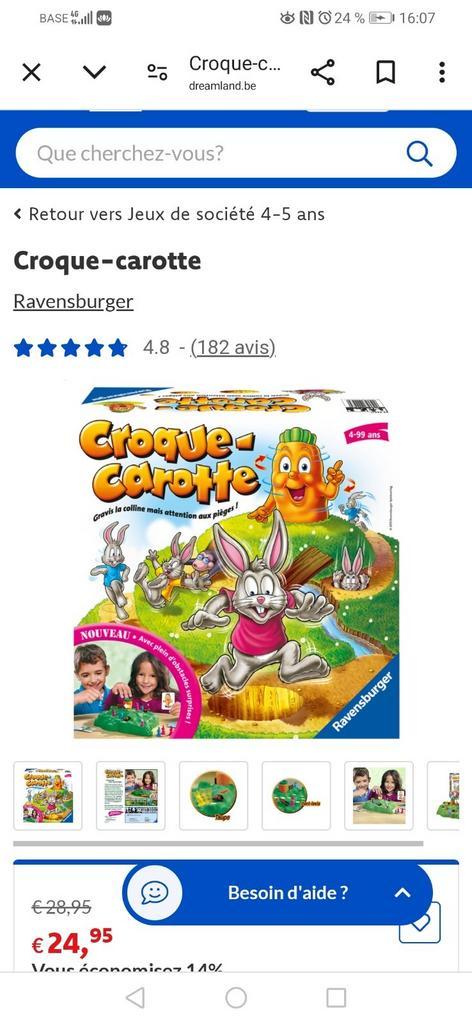 Croque Carrot spel, Hobby en Vrije tijd, Gezelschapsspellen | Overige, Zo goed als nieuw, Ophalen