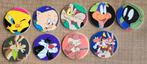 9 verschillende verzamelschijfjes: Looney Tunes, Collections, Personnages de BD, Looney Tunes, Image, Affiche ou Autocollant, Utilisé