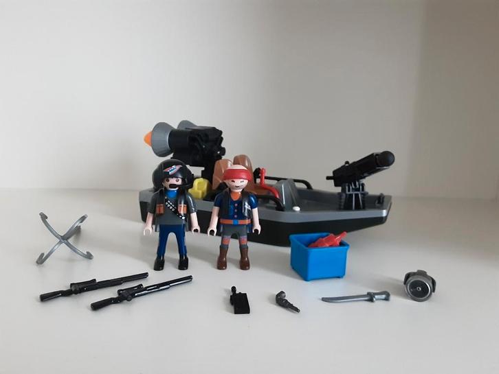 PLaymobil schattenjagers met boot en kanon, Kinderen en Baby's, Speelgoed | Playmobil, Zo goed als nieuw, Complete set, Ophalen of Verzenden