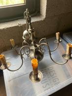 Lustre en étain - 6 branches, Maison & Meubles, Enlèvement ou Envoi, Utilisé