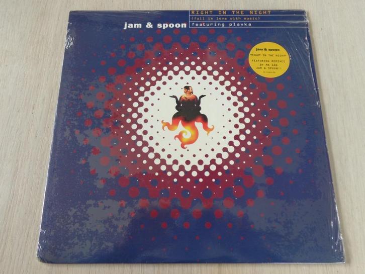 Jam & Spoon Featuring Plavka – Right In The Night, Cd's en Dvd's, Vinyl | Dance en House, Gebruikt, Techno of Trance, 12 inch