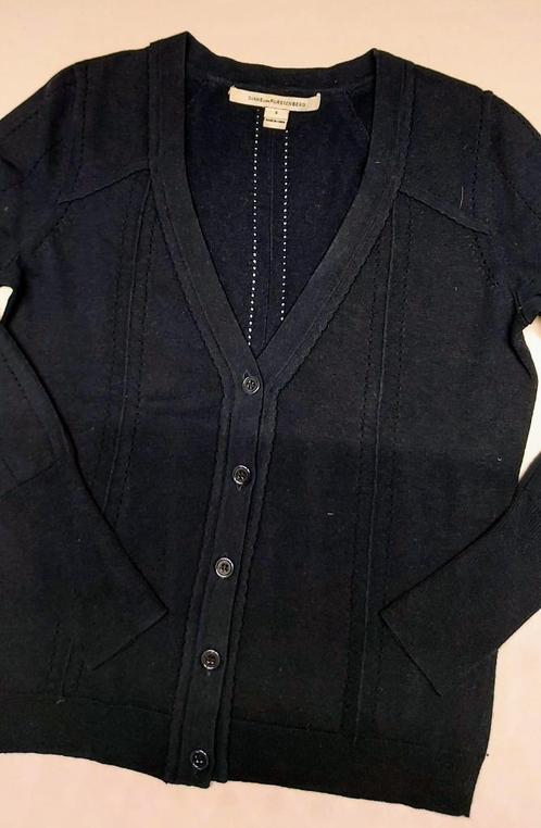 veste bleu foncé -Diane von Furstenberg- petite, Vêtements | Femmes, Pulls & Gilets, Comme neuf, Taille 36 (S), Bleu, Enlèvement ou Envoi