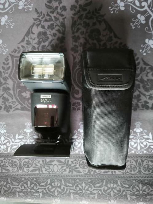 Metz Mecablitz 52 AF-1 flitser voor Olympus/Panasonic, Audio, Tv en Foto, Foto | Flitsers, Zo goed als nieuw, Metz, Kantelbaar