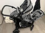 Dubbele buggy, Kinderen en Baby's, Kinderwagens en Combinaties, Verstelbare duwstang, Zo goed als nieuw, Combiwagen, Ophalen