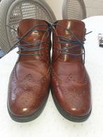 Nieuwe lederen goirgio schoenen, maat 42-43., Bruin, Boots, Nieuw, Giorgio armani
