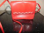 Vintage handtas Louis Bernard Paris, Handtassen en Accessoires, Tassen | Damestassen, Ophalen of Verzenden, Gebruikt, Rood, Handtas
