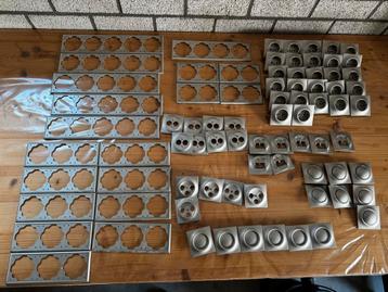 ABB Busch Jaeger Impuls afdek/raamset zilver/alu kleur beschikbaar voor biedingen
