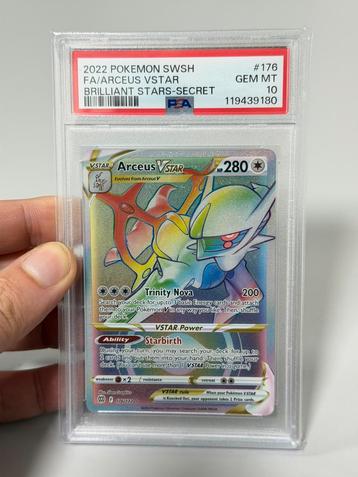 Pokemon 2022 Arceus VSTAR Secret Brilliant Stars Holo PSA-10 beschikbaar voor biedingen
