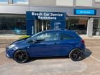 Opel Corsa E Black Edition Automaat + ECC + vele opties, Auto's, Stof, Gebruikt, 4 cilinders, Blauw