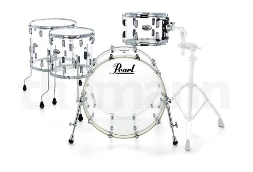 Pearl Crystal Beat Rock Clear Shell Set Drumstel, Muziek en Instrumenten, Drumstellen en Slagwerk, Zo goed als nieuw, Pearl, Ophalen