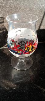 Nieuw Duvel glas Loes van Delft, Verzamelen, Ophalen of Verzenden, Zo goed als nieuw