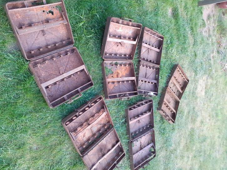 3.7cm flak kisten met binnenwerk, Verzamelen, Militaria | Tweede Wereldoorlog, Luchtmacht, Kist of Geocache, Ophalen of Verzenden