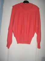 Pull rose saumon à col drapé et manches larges., Taille 38/40 (M), Enlèvement ou Envoi, Comme neuf, La redoute