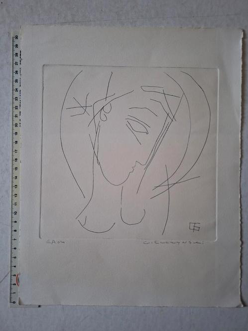 Verfijnde ets Claudy Gielczynski L'ideal (e) uit 2004, Antiek en Kunst, Kunst | Etsen en Gravures, Ophalen of Verzenden
