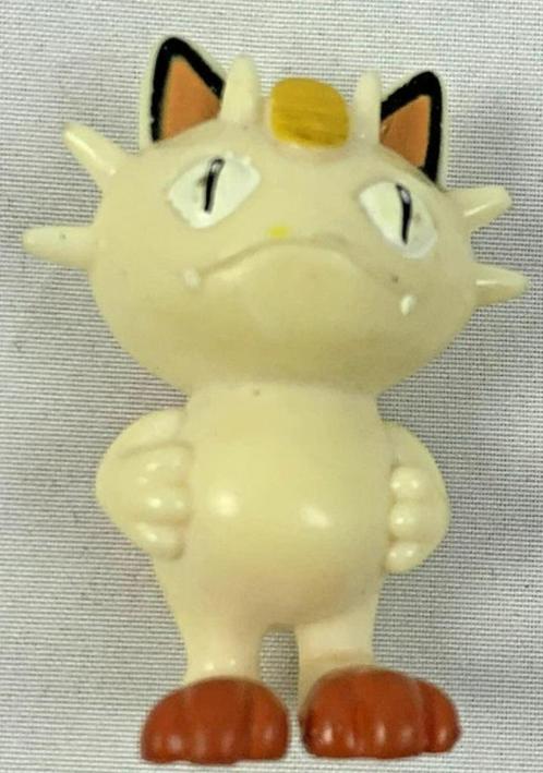 Pokemon Nintendo Meowth figuur poppetje Vintage 1999 5 cm, Kinderen en Baby's, Speelgoed | Actiefiguren, Zo goed als nieuw, Verzenden