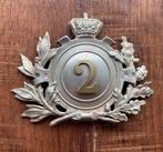 Armée belge plaque de Shako mod 1870 Cie sédentaires, Collections, Enlèvement ou Envoi, Armée de terre, Emblème ou Badge
