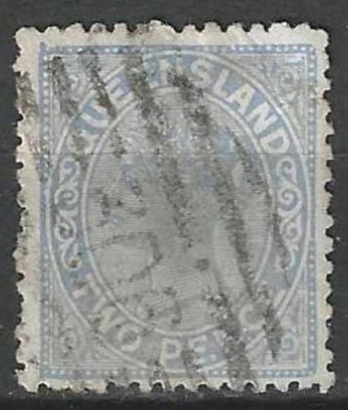 Queensland 1883/1892 - Yvert 52 - Koningin Victoria (ST), Postzegels en Munten, Postzegels | Oceanië, Gestempeld, Verzenden
