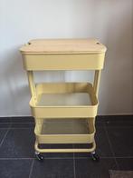 Kast op wielen beige/geel - Ikea, Ophalen, Zo goed als nieuw
