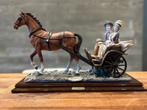 A. Belcari porseleinen beeld paardenkoets  Capodimonte stijl, Ophalen