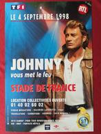 JOHNNY HALLYDAY - ZELDZAME POSTER - STADE DE FRANCE, Ophalen of Verzenden, A1 t/m A3, Zo goed als nieuw, Rechthoekig Staand